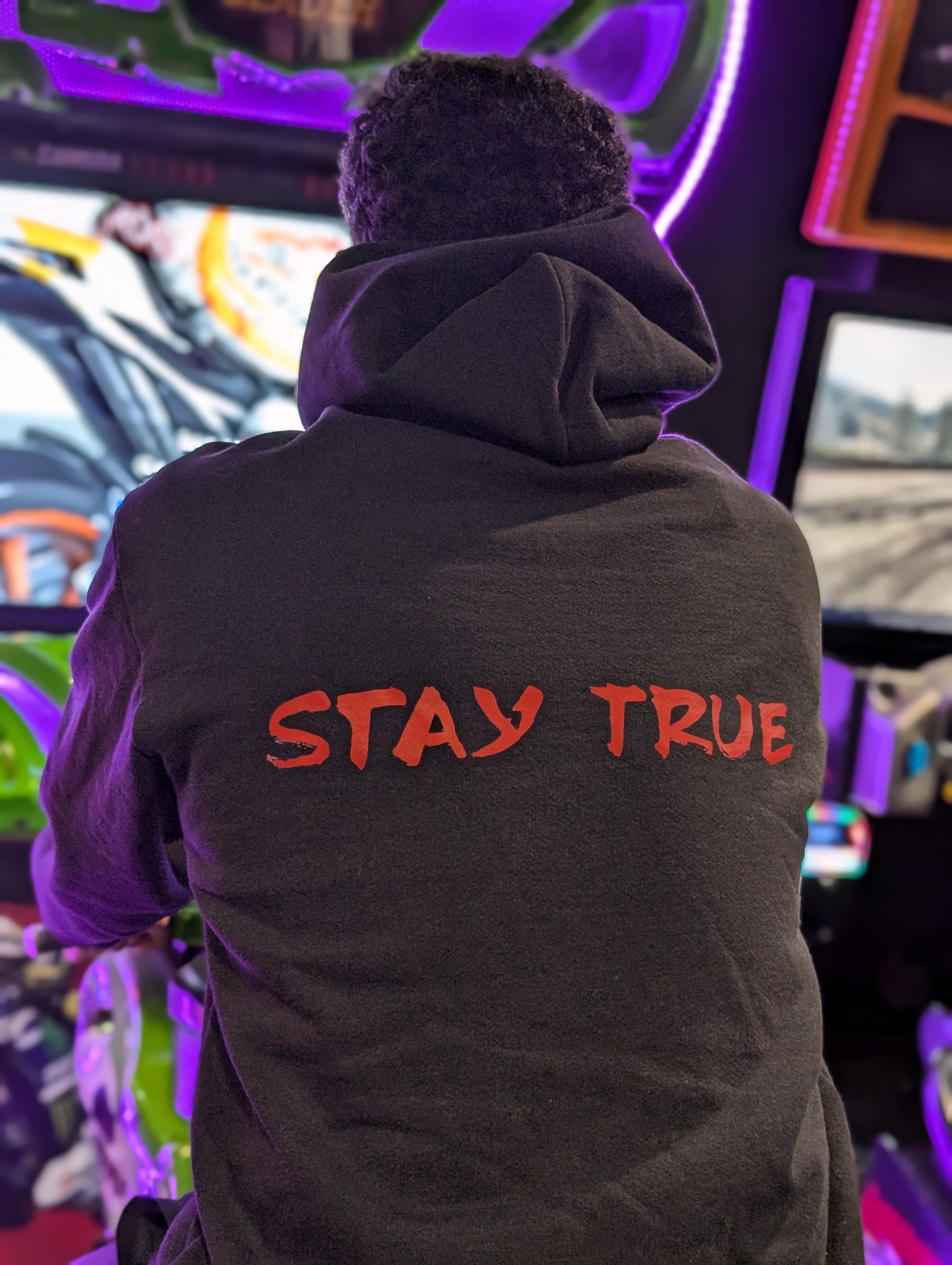 Stay True Hoodie Back
